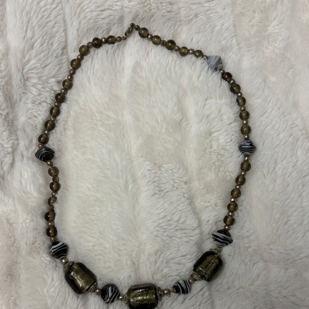 Vintage Indonesian Glass Beaded Necklace